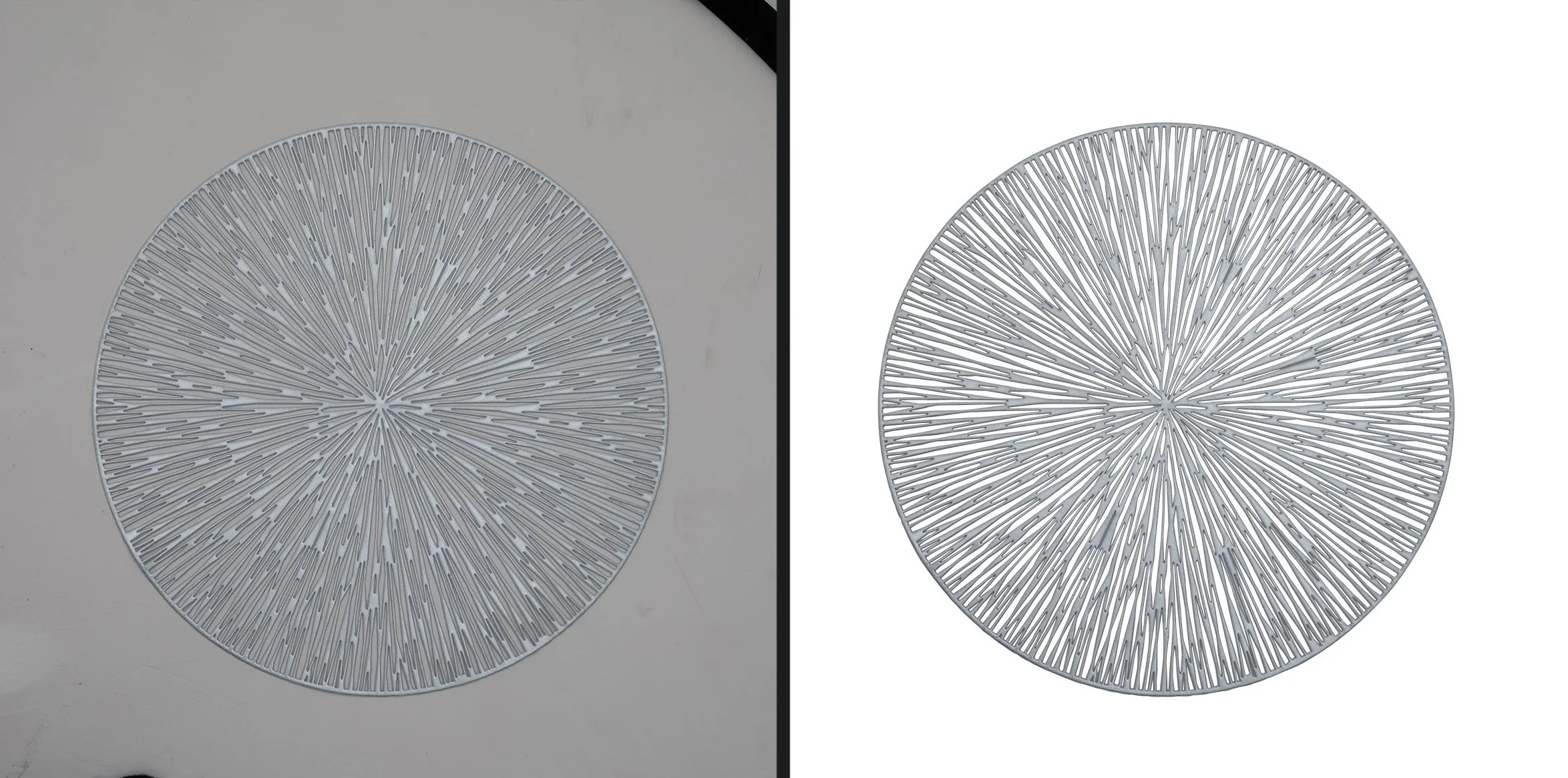 Glass transparency masking result